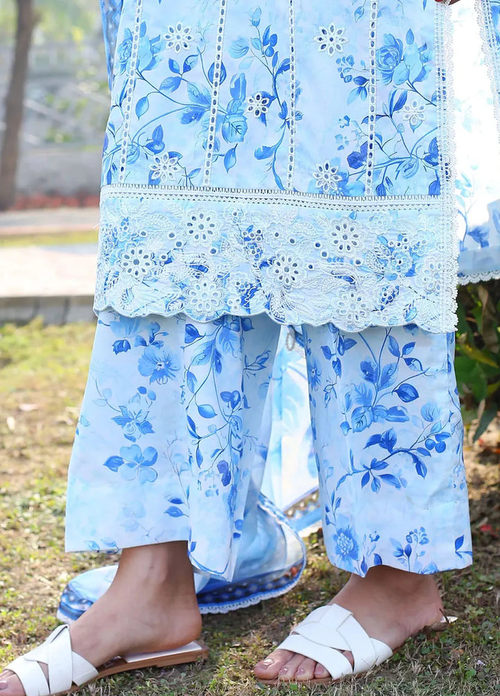 Zyna Embroidered Lawn Suit Unstitched 3 Piece ZYN25L D10-Lyra - Summer Collection