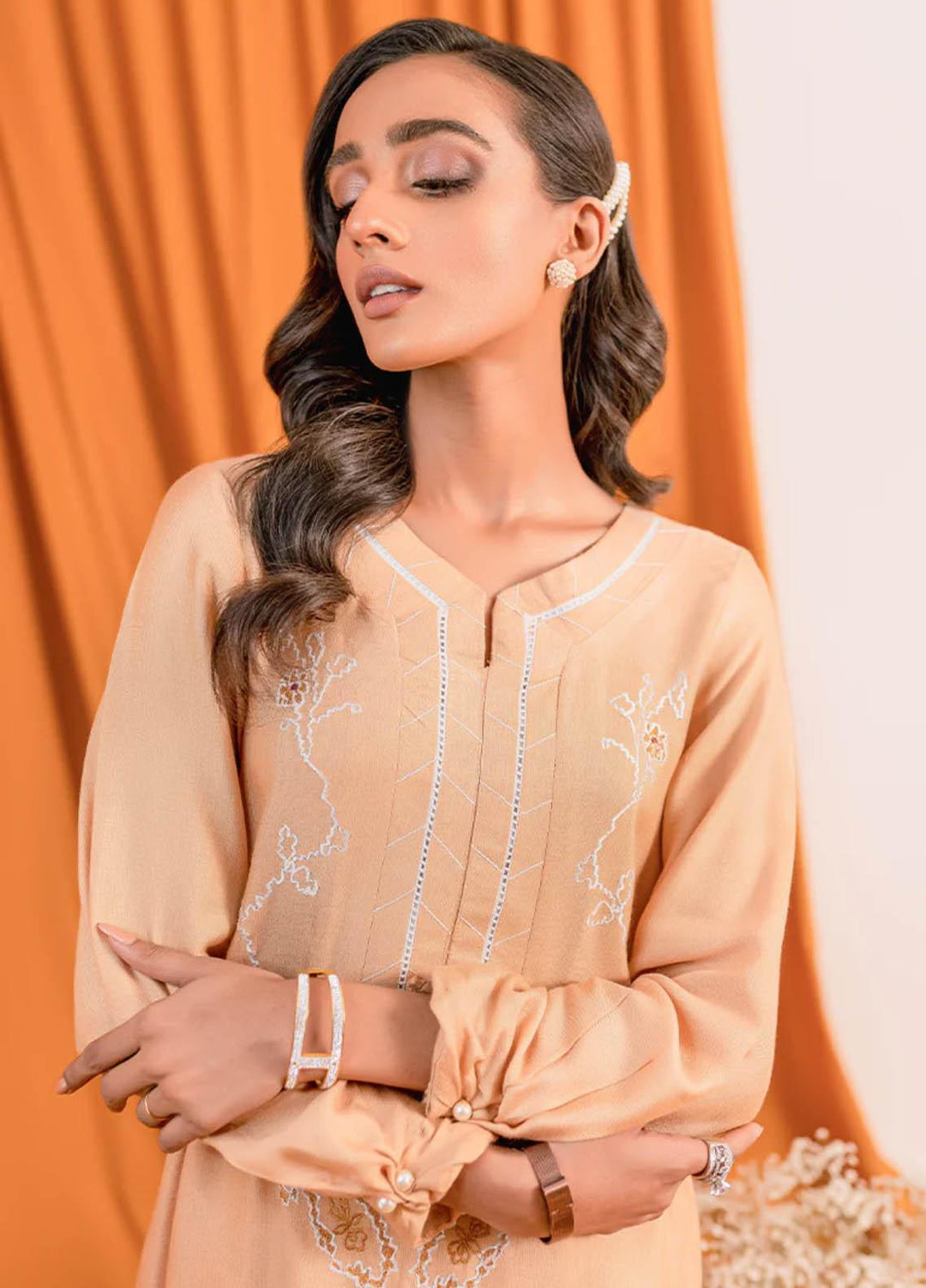 Zoya & Fatima Pret  Cotton Net 2 Piece Suit ZOF23P Fiona