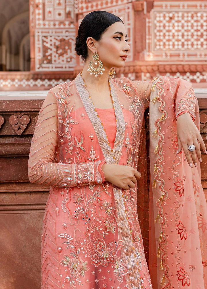 Zoya & Fatima Pret Embroidered Net 3 Piece Suit Ayra