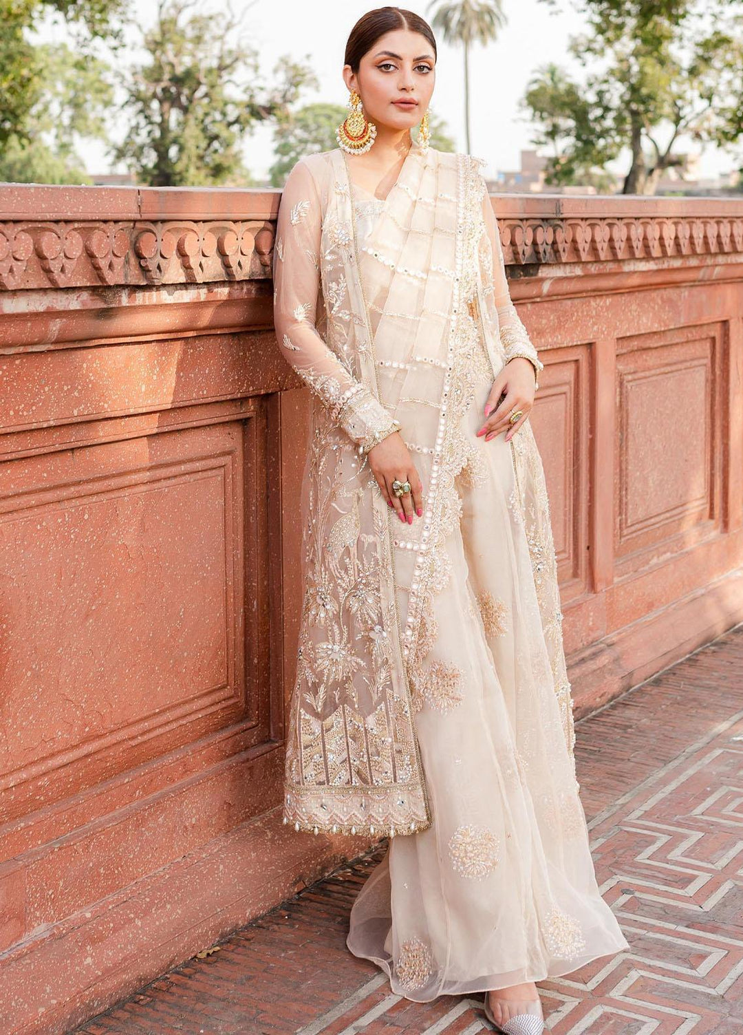 Zoya & Fatima Pret Embroidered Net 3 Piece Suit Naira