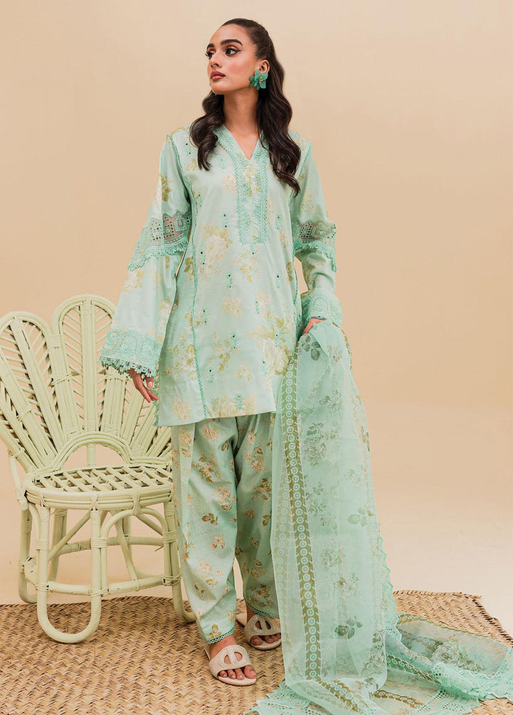 Zoya & Fatima Embroidered Lawn Suits Unstitched 3 Piece ZOF23SB ZF2-540 - Summer Collection