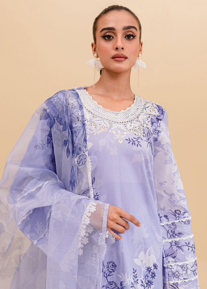 Zoya & Fatima Embroidered Lawn Suits Unstitched 3 Piece ZOF23SB ZF7-404 - Summer Collection