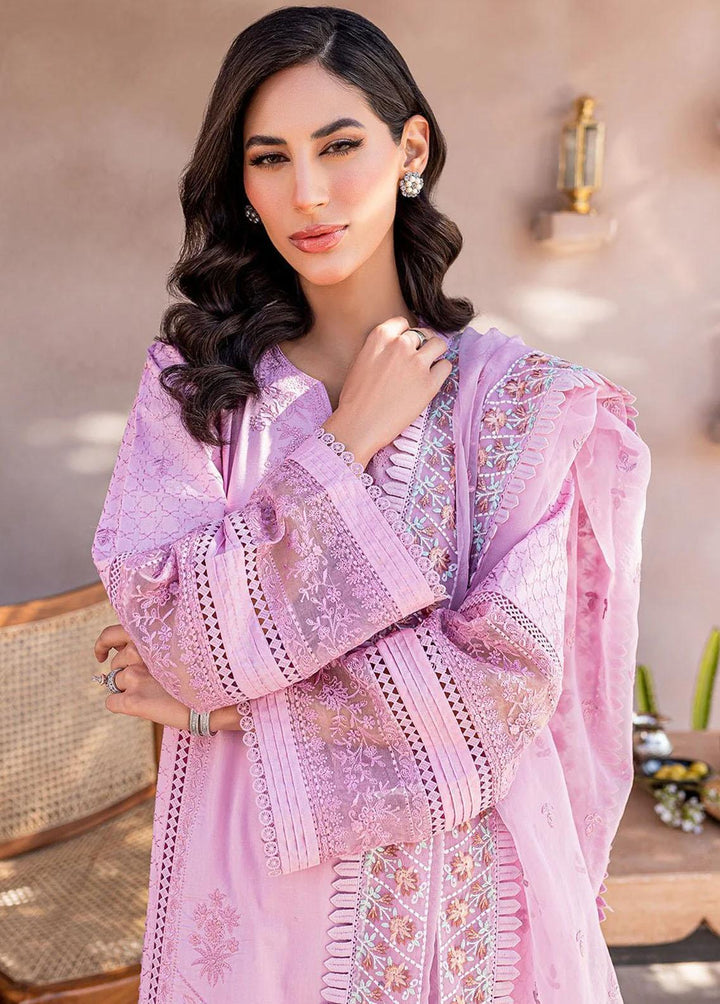Zoya & Fatima Embroidered Lawn Suits Unstitched 3 Piece ZOF23L ZF-03 Sehr - Luxury Collection