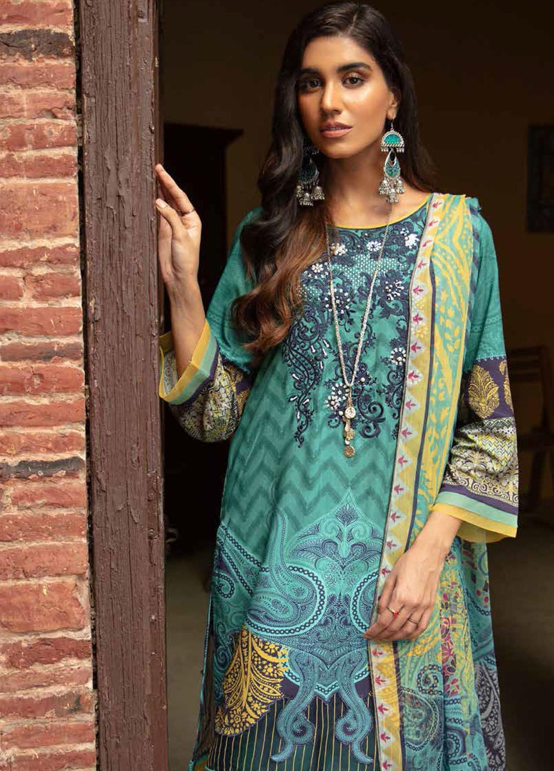 Zoya by Rang Rasiya Embroidered Linen Suits Unstitched 3 Piece RR21ZL 04 Blue Berry - Winter Collection