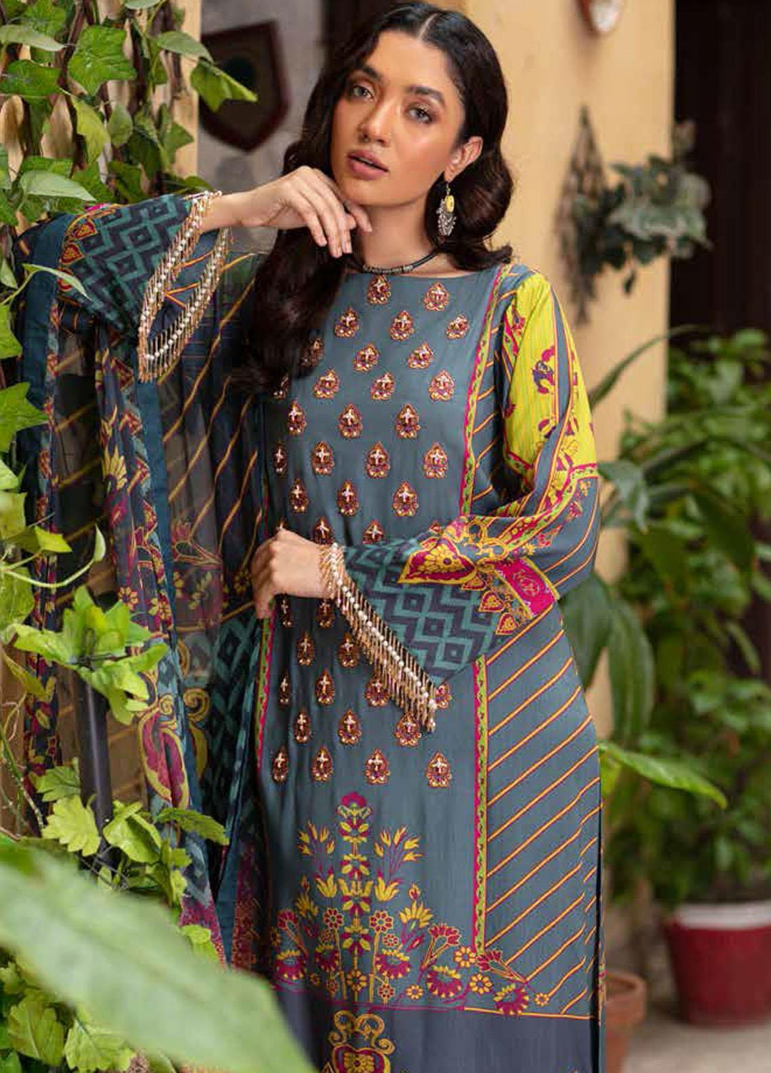 Zoya by Rang Rasiya Embroidered Linen Suits Unstitched 3 Piece RR21ZL 07 Sehr - Winter Collection
