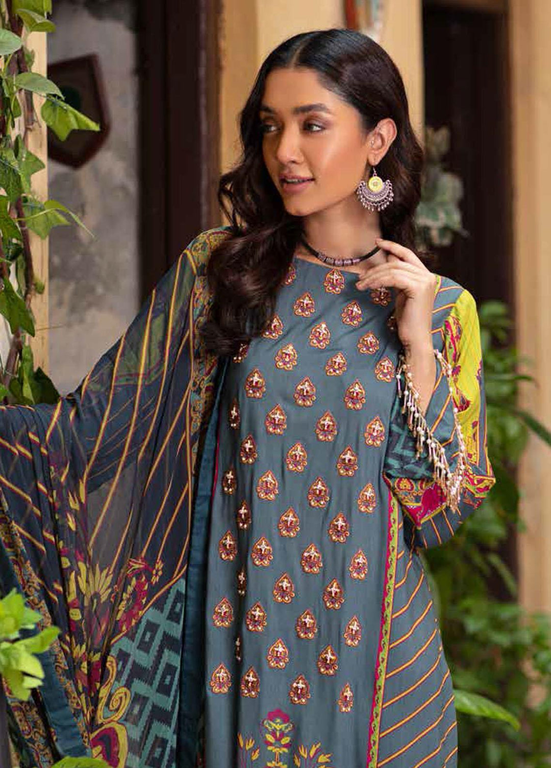 Zoya by Rang Rasiya Embroidered Linen Suits Unstitched 3 Piece RR21ZL 07 Sehr - Winter Collection