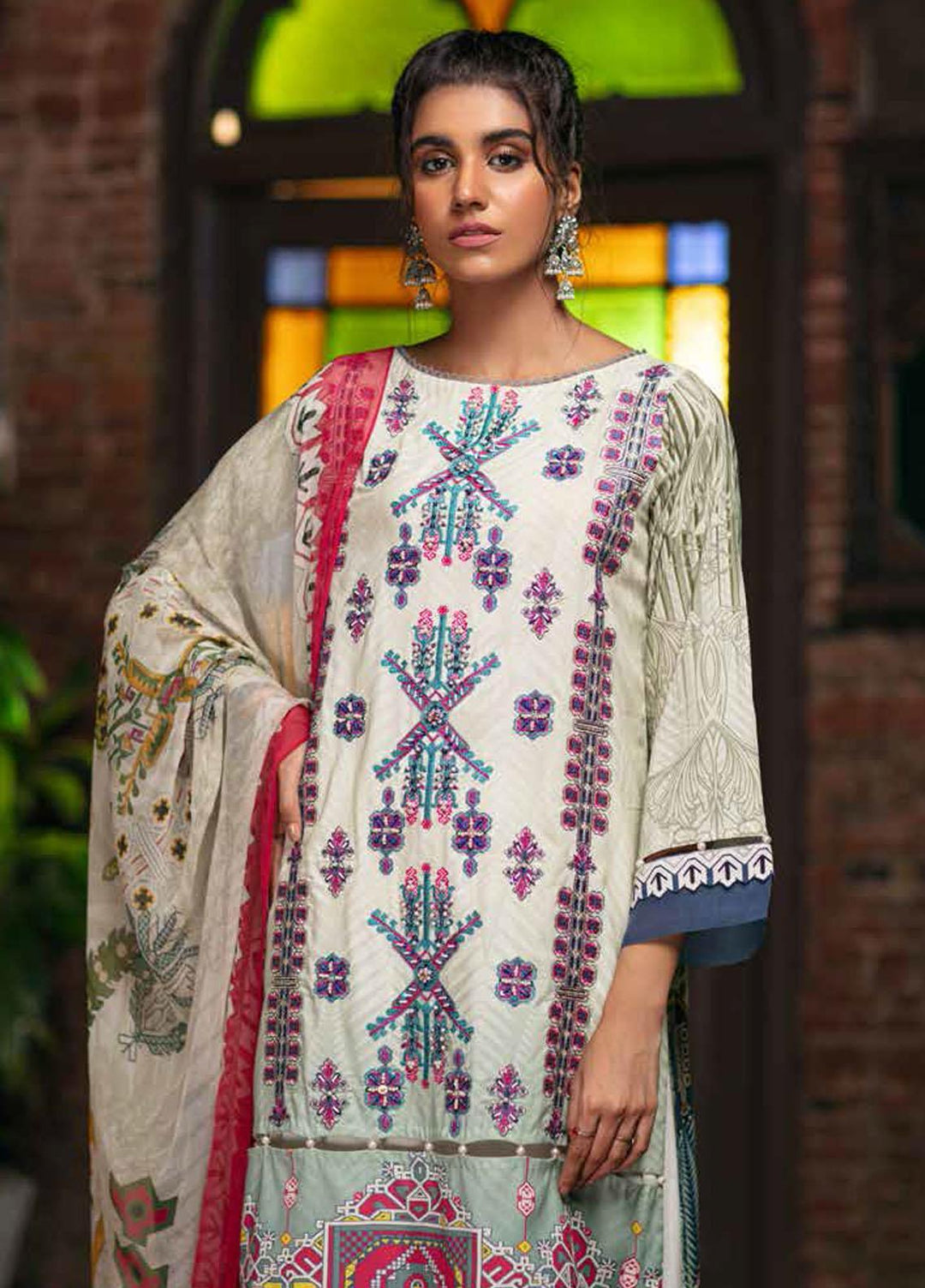 Zoya by Rang Rasiya Embroidered Linen Suits Unstitched 3 Piece RR21ZL 09 Tricot - Winter Collection