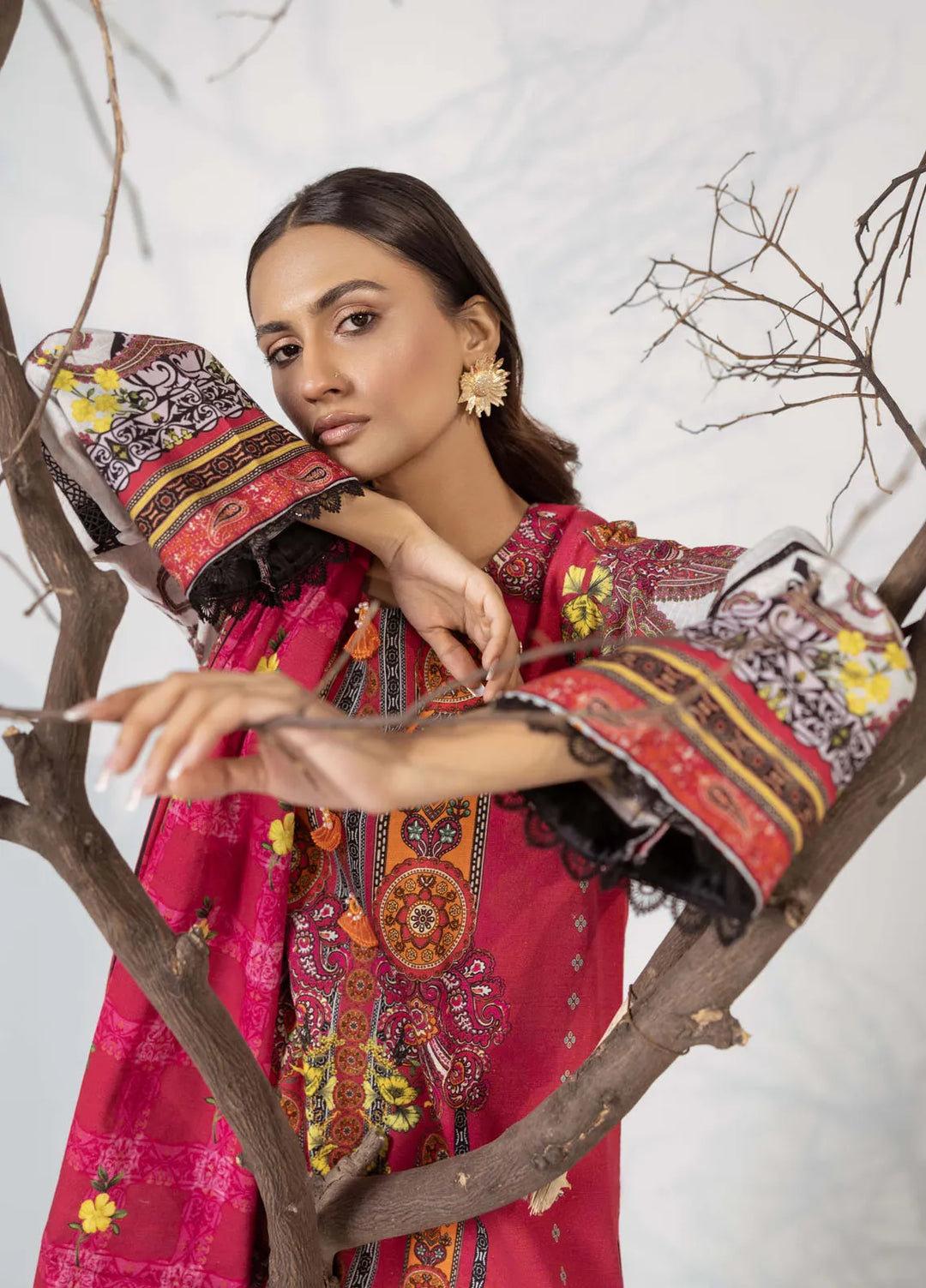 Zunnar by Annara Begum Solid Khaddar Suit Unstitched 3 Piece ANB25Z Manal - Winter Collection