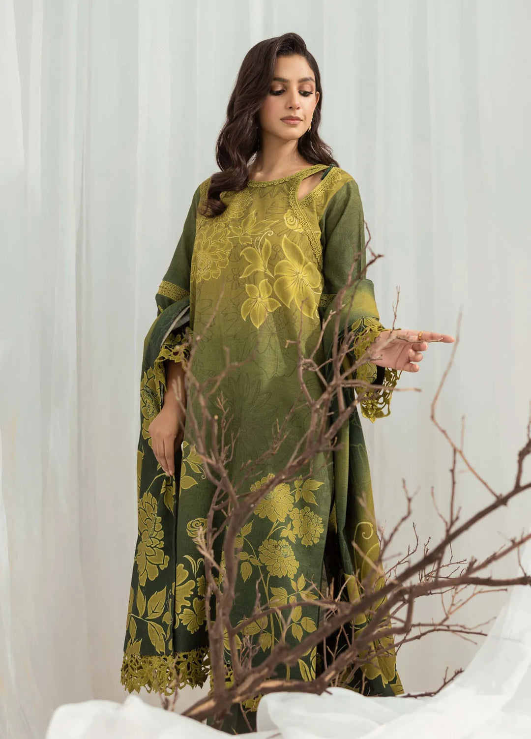 Zunnar by Annara Begum Solid Khaddar Suit Unstitched 3 Piece ANB25Z Sahar - Winter Collection