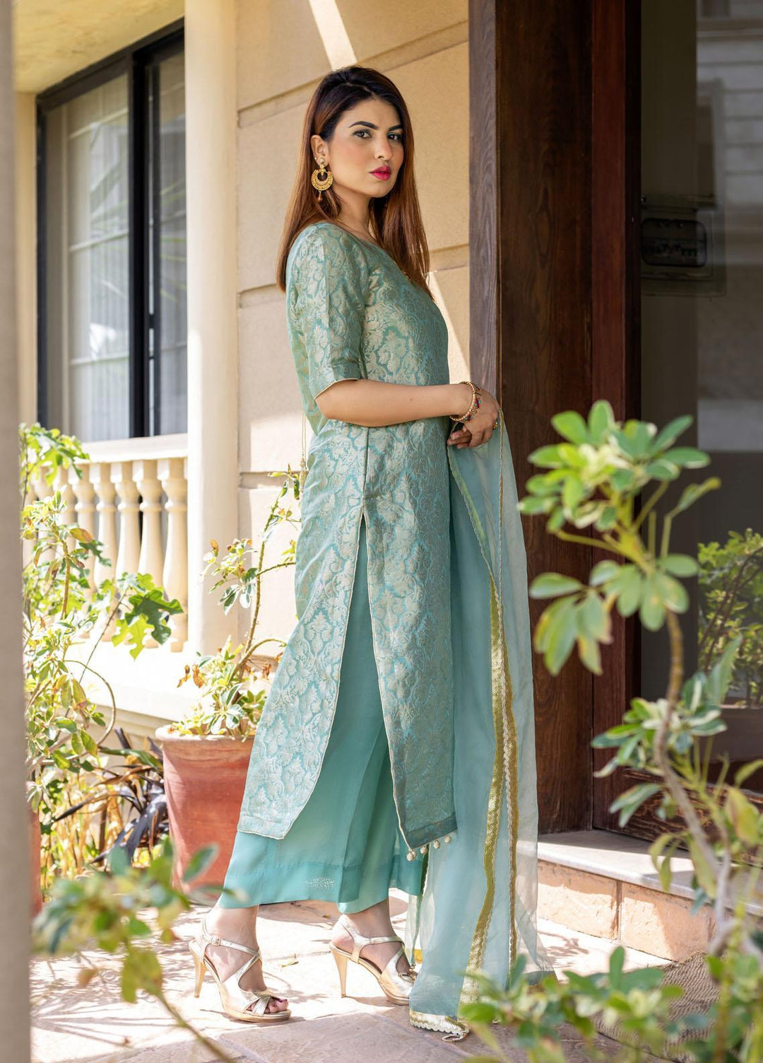 Hina Hassan Studio Luxury Pret  Banarsi 3 Piece Suit HH22ZR Fairuza W03F0722