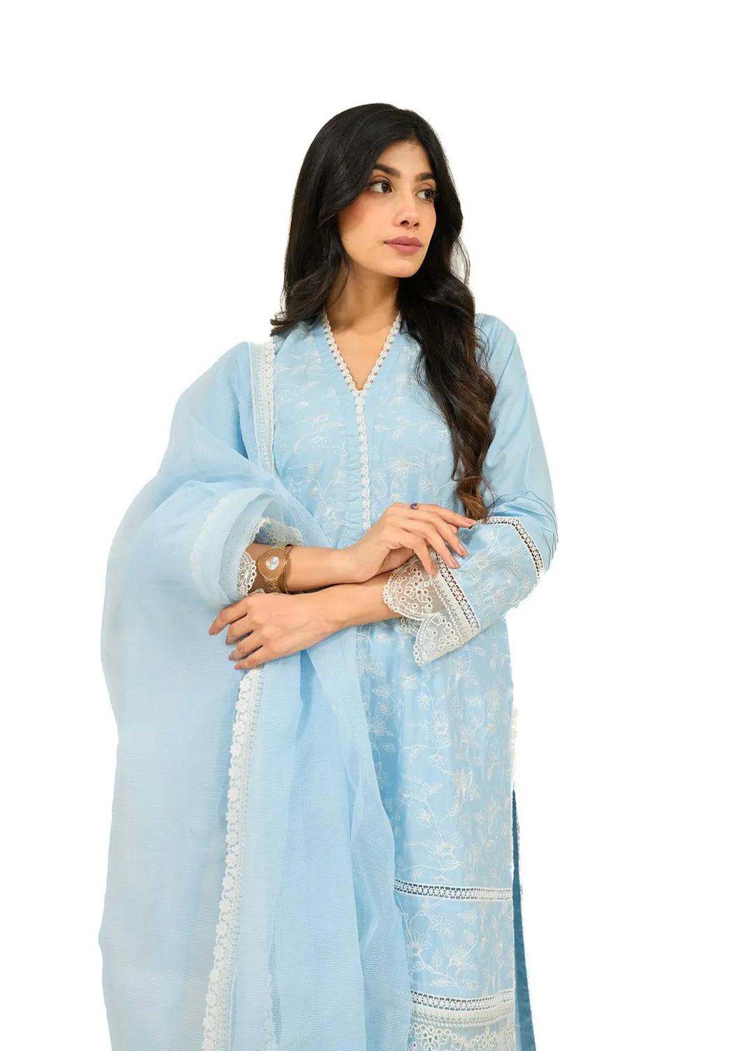 Zyna Embroidered Cambric Suits Unstitched 3 Piece D11-Elea - Summer Collection