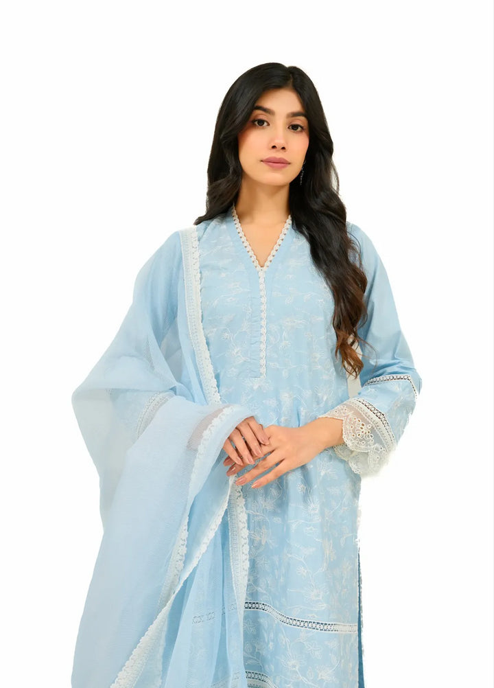 Zyna Embroidered Cambric Suits Unstitched 3 Piece D11-Elea - Summer Collection