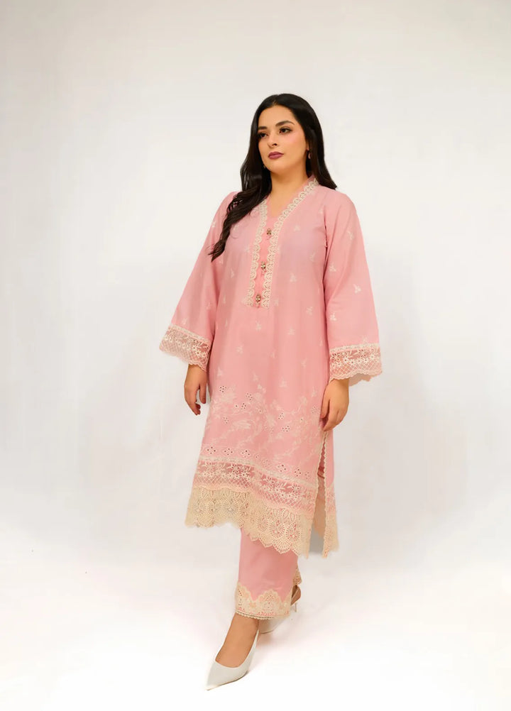 Zyna Embroidered Cambric Suits Unstitched 3 Piece D16-Stella - Summer Collection