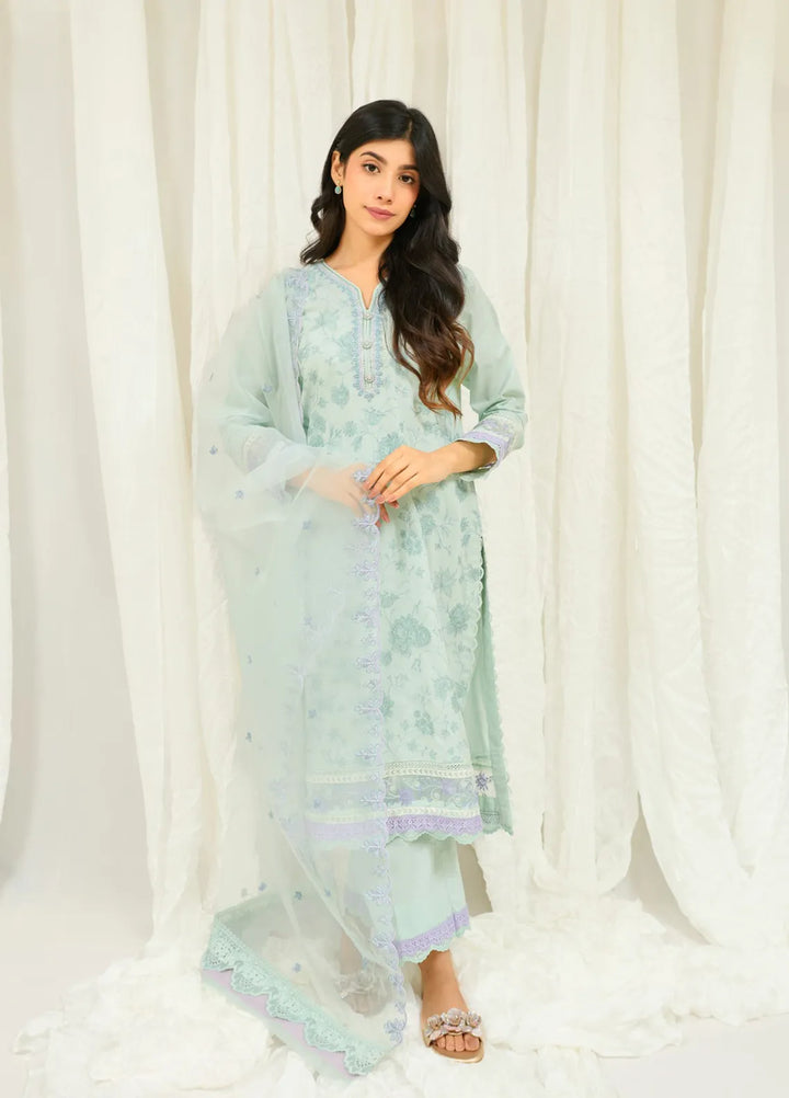 Zyna Embroidered Cambric Suits Unstitched 3 Piece D9-Kyra - Summer Collection