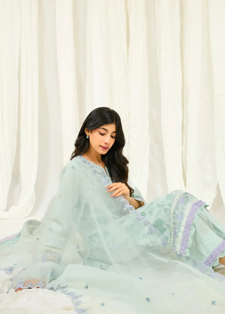 Zyna Embroidered Cambric Suits Unstitched 3 Piece D9-Kyra - Summer Collection
