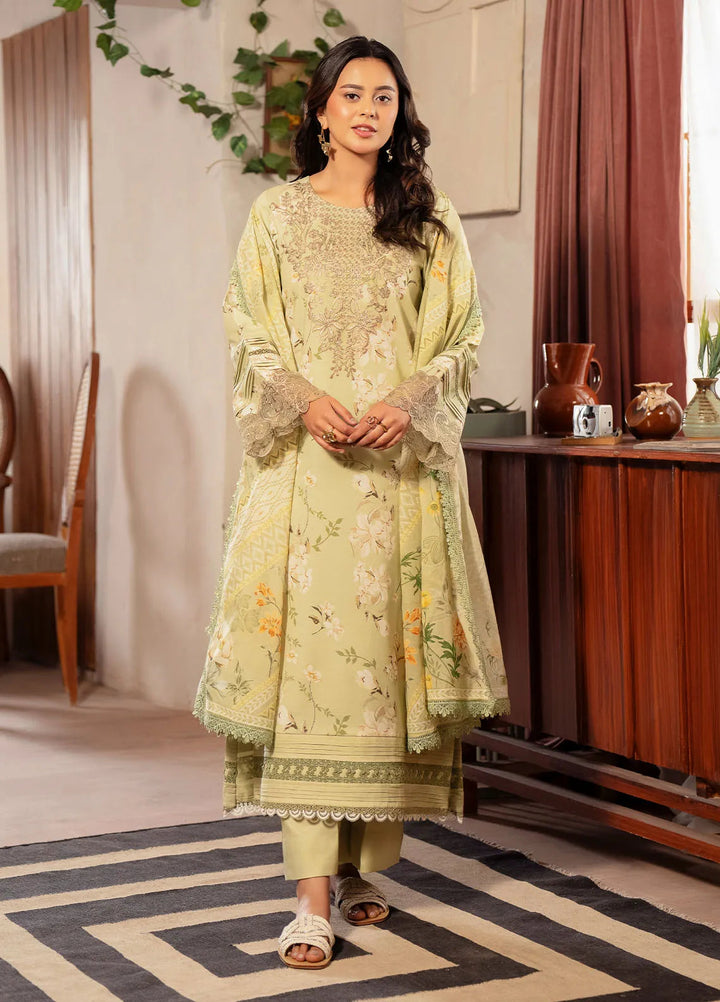 Zync by Florent Embroidered Lawn Suit Unstitched 3 Piece FL25ZD FL-4 - Summer Collection