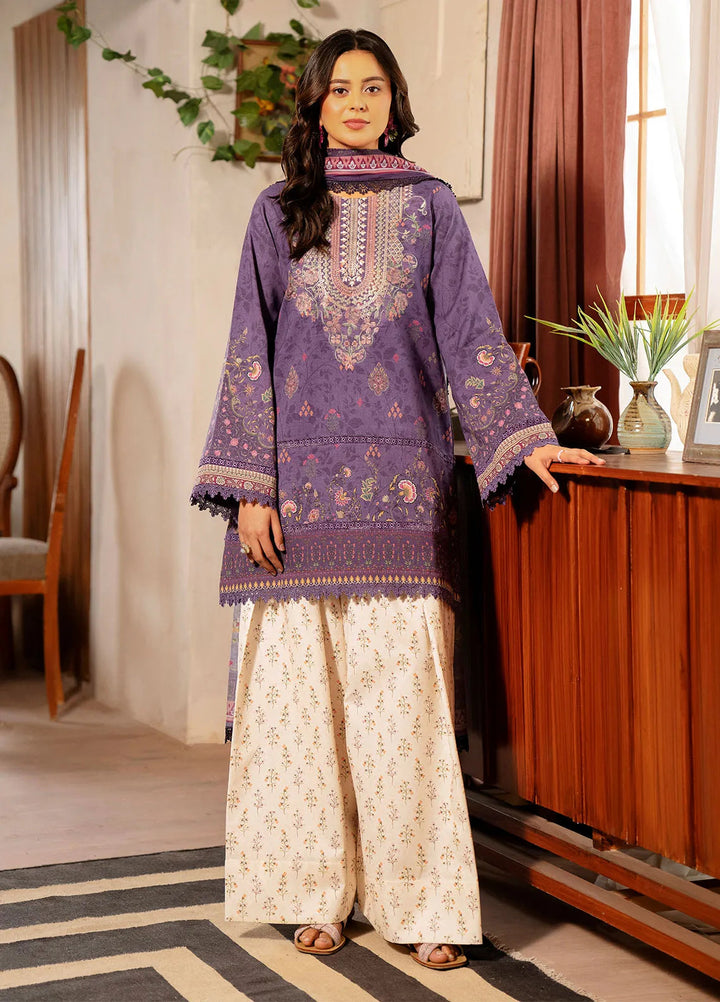 Zync by Florent Embroidered Lawn Suit Unstitched 3 Piece FL25ZD FL-6A - Summer Collection
