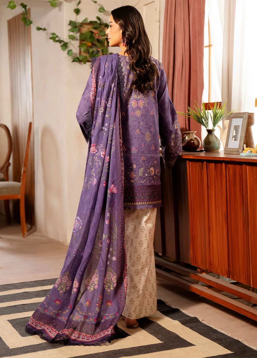 Zync by Florent Embroidered Lawn Suit Unstitched 3 Piece FL25ZD FL-6A - Summer Collection