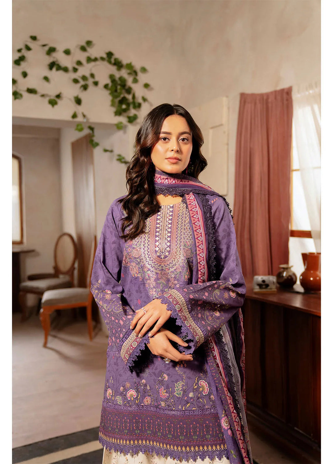 Zync by Florent Embroidered Lawn Suit Unstitched 3 Piece FL25ZD FL-6A - Summer Collection