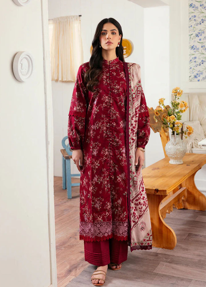 Zync by Florent Embroidered Lawn Suits Unstitched 3 Piece FL25ZDW ZY-1A - Summer Collection