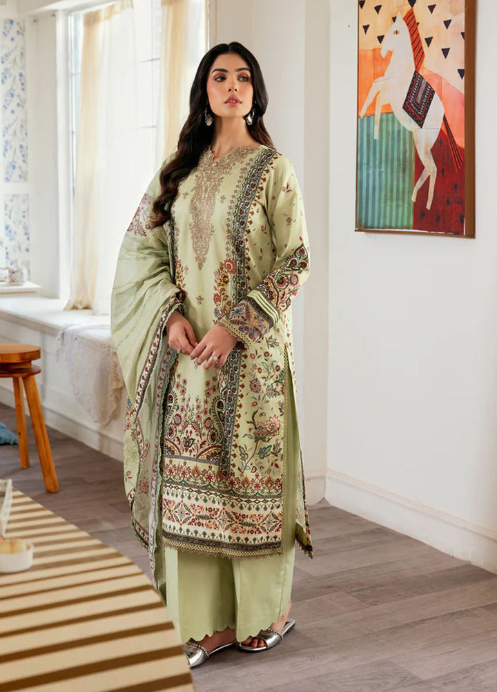 Zync by Florent Embroidered Lawn Suits Unstitched 3 Piece FL25ZDW ZY-5A - Summer Collection